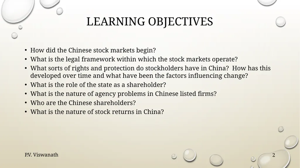 Equity markets The Chinese financial system, - slide 2 of 19
