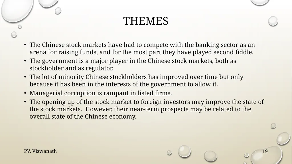 Equity markets The Chinese financial system, - slide 19 of 19