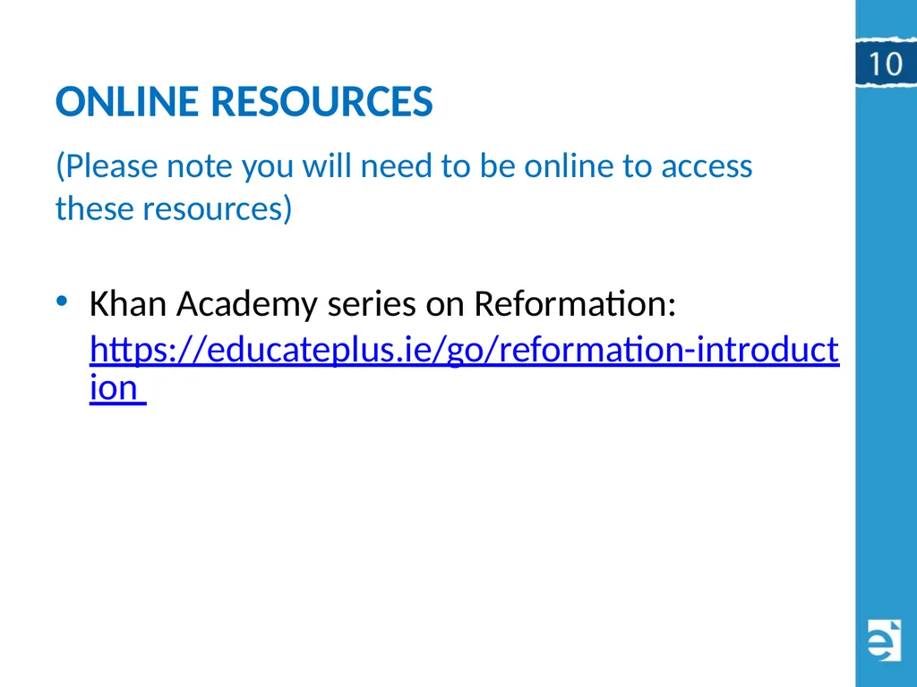 Chapter 10 (10.1) The Causes of the Reformation - slide 24 of 24