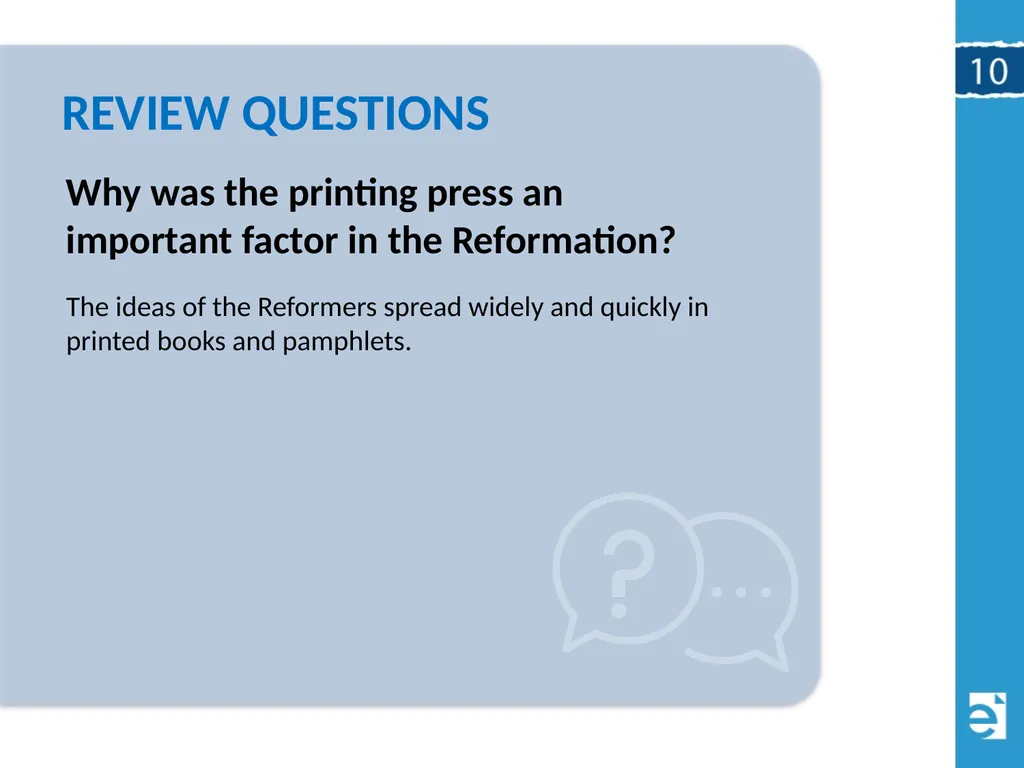 Chapter 10 (10.1) The Causes of the Reformation - slide 20 of 24