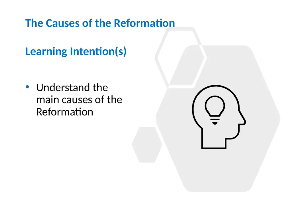 Chapter 10 (10.1) The Causes of the Reformation - slide 2 of 24