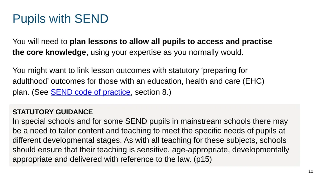 Teaching about caring friendships Part of: - slide 10 of 52