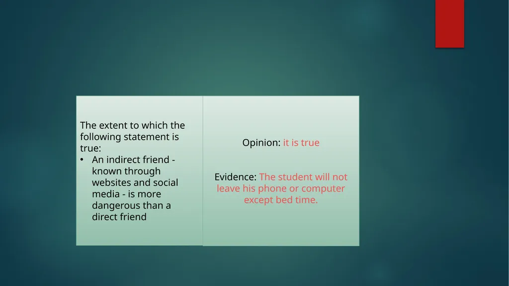 Selecting Friends Unit: 5, Lesson: 3 Learning - slide 11 of 16