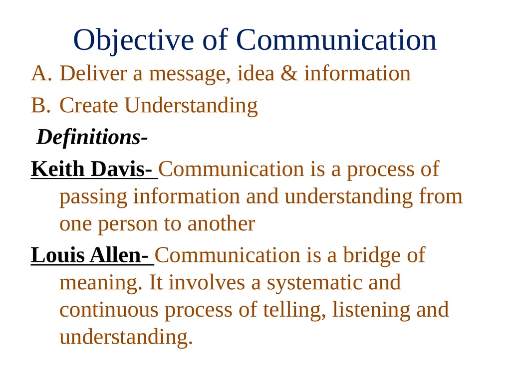 What is Communication Communication From the Latin - slide 4 of 21