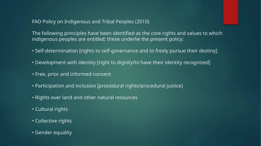 Taking UNDRIP Seriously indigenous peoples have - slide 5 of 17