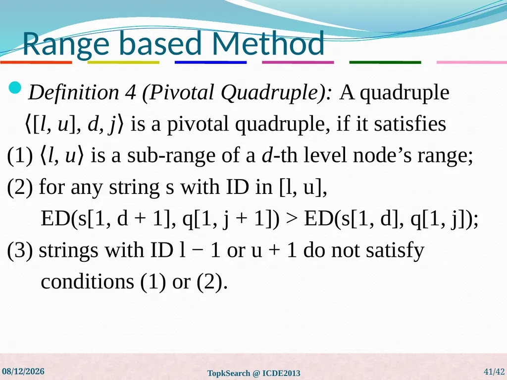 Top-k String Similarity Search with Edit-Distance - slide 41 of 54