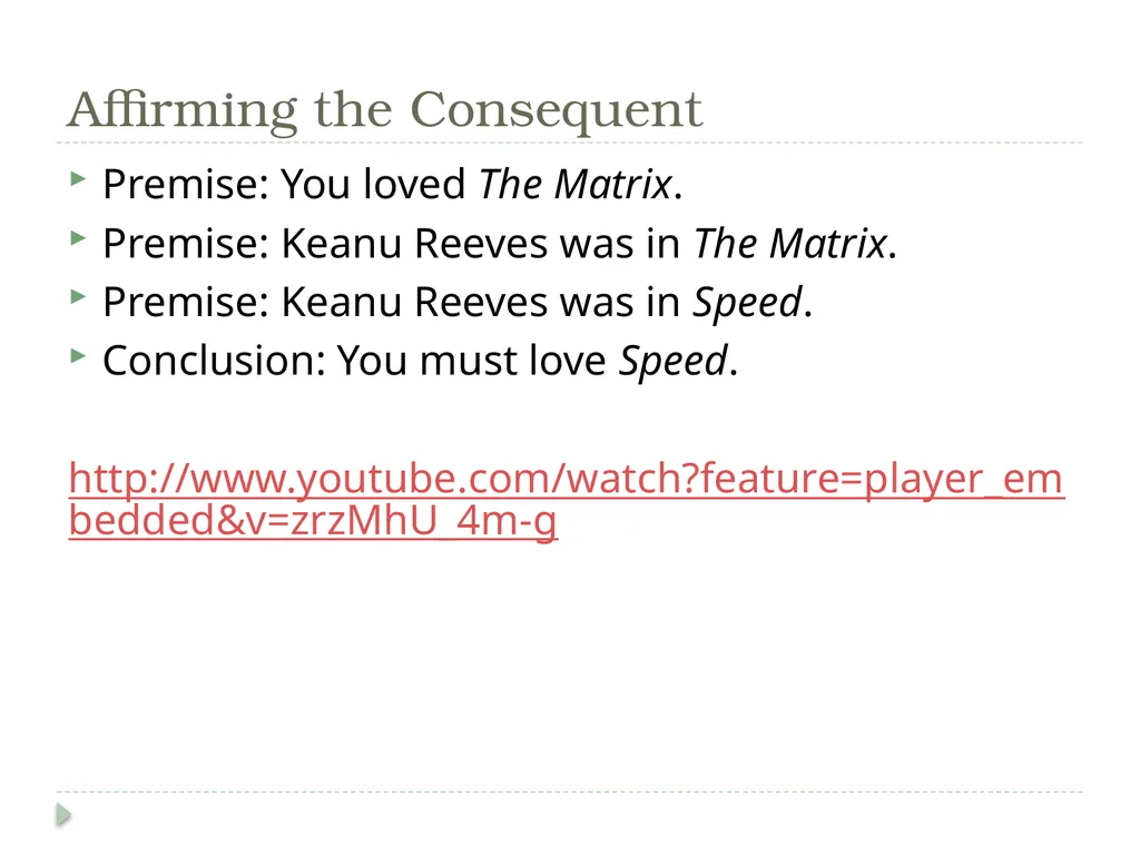 Logical Fallacies What to Avoid in Your Argument - slide 8 of 12