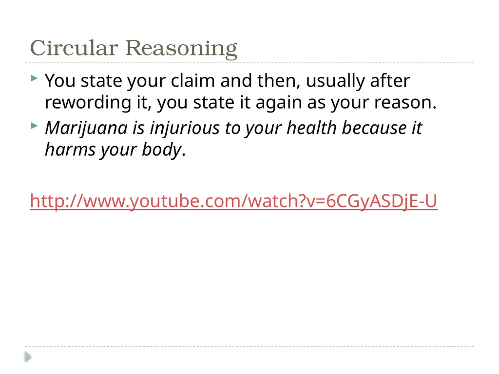 Logical Fallacies What to Avoid in Your Argument - slide 10 of 12