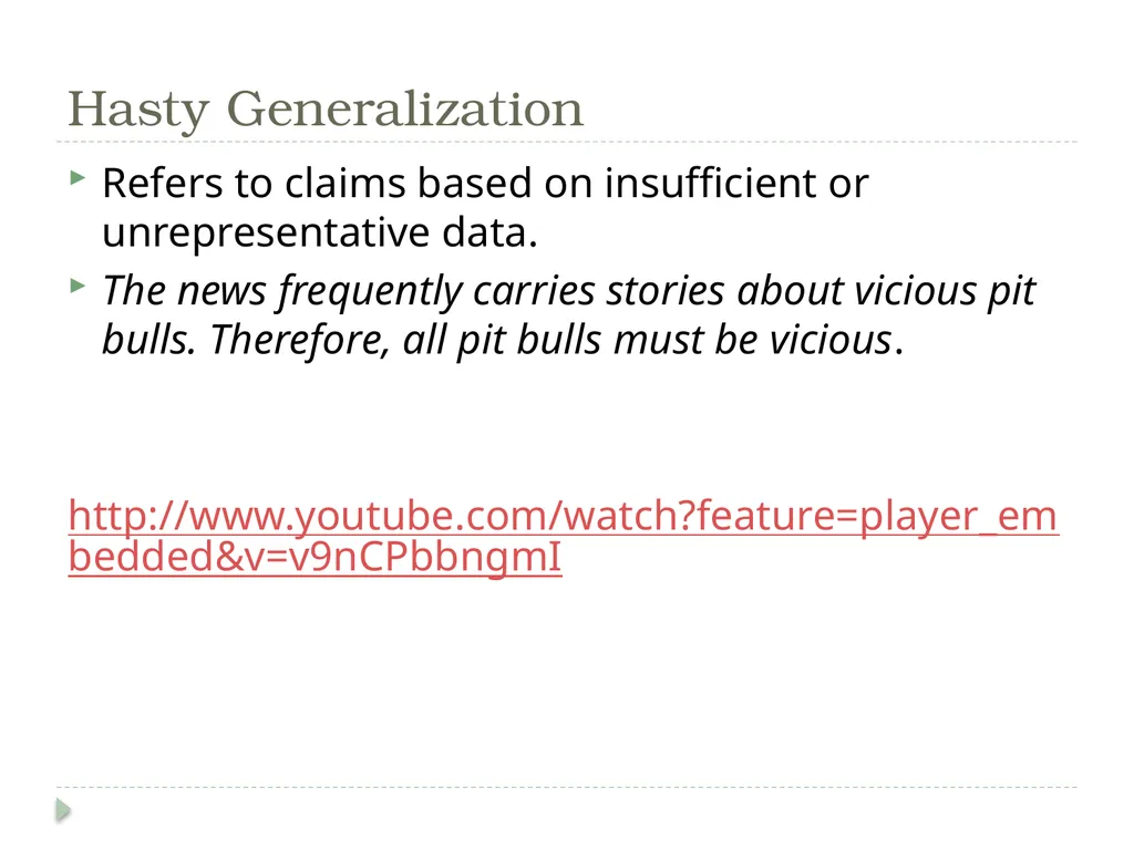 Logical Fallacies What to Avoid in Your Argument - slide 4 of 12