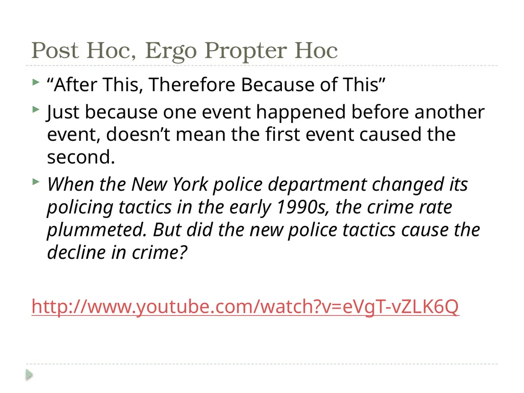 Logical Fallacies What to Avoid in Your Argument - slide 3 of 12