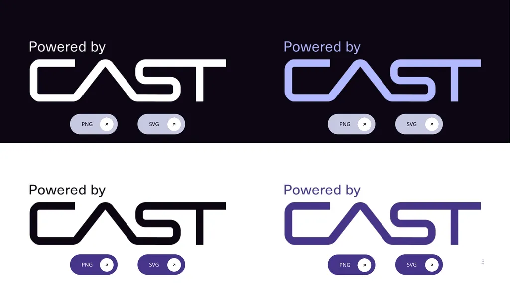 Powered by CAST Logos for CAST Partners March 2025 - slide 3 of 4