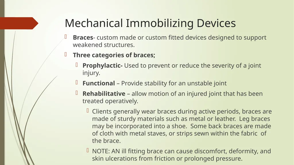 Mechanical Immobilization Karen Malt, MSN, RN - slide 11 of 21