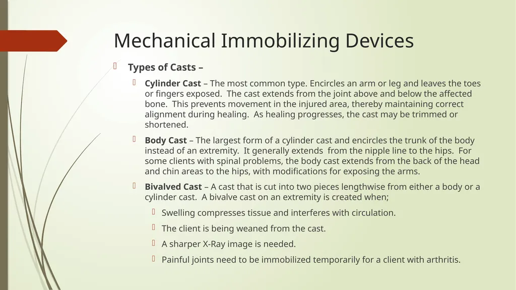 Mechanical Immobilization Karen Malt, MSN, RN - slide 13 of 21