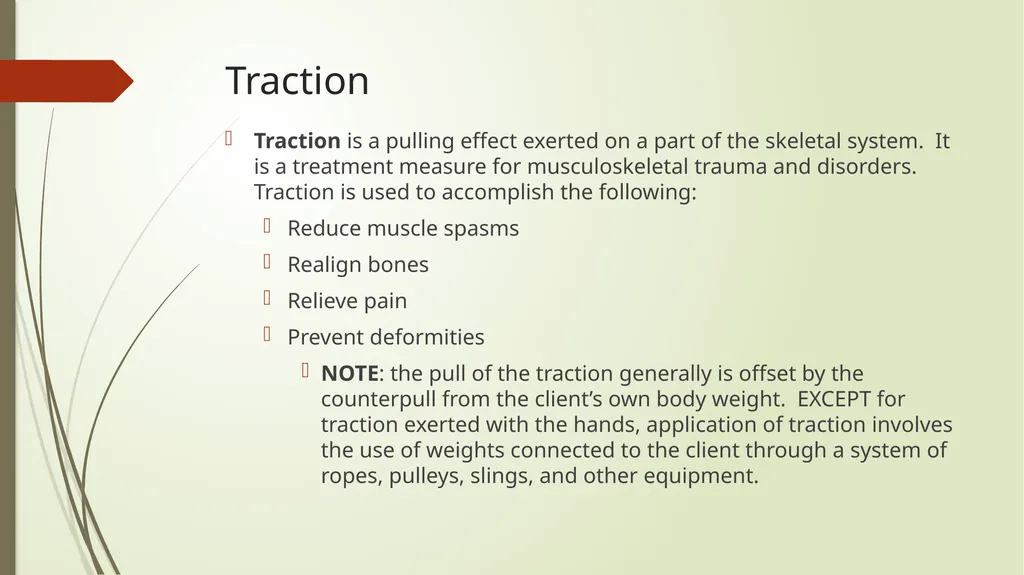Mechanical Immobilization Karen Malt, MSN, RN - slide 18 of 21