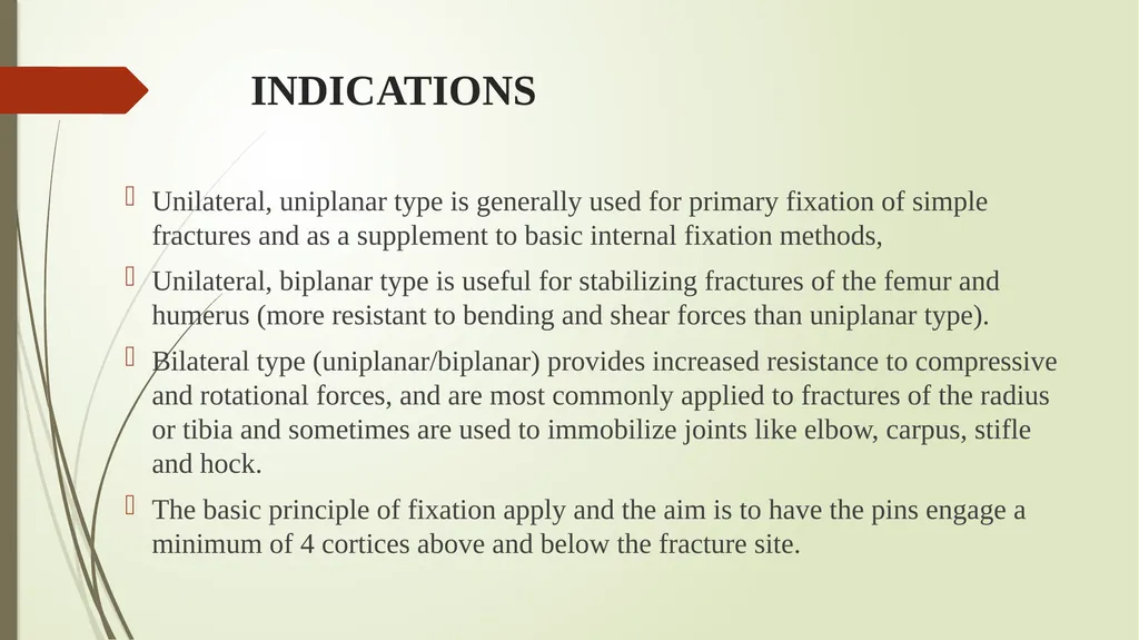 Techniques of external fracture fixation . Dr. - slide 20 of 22