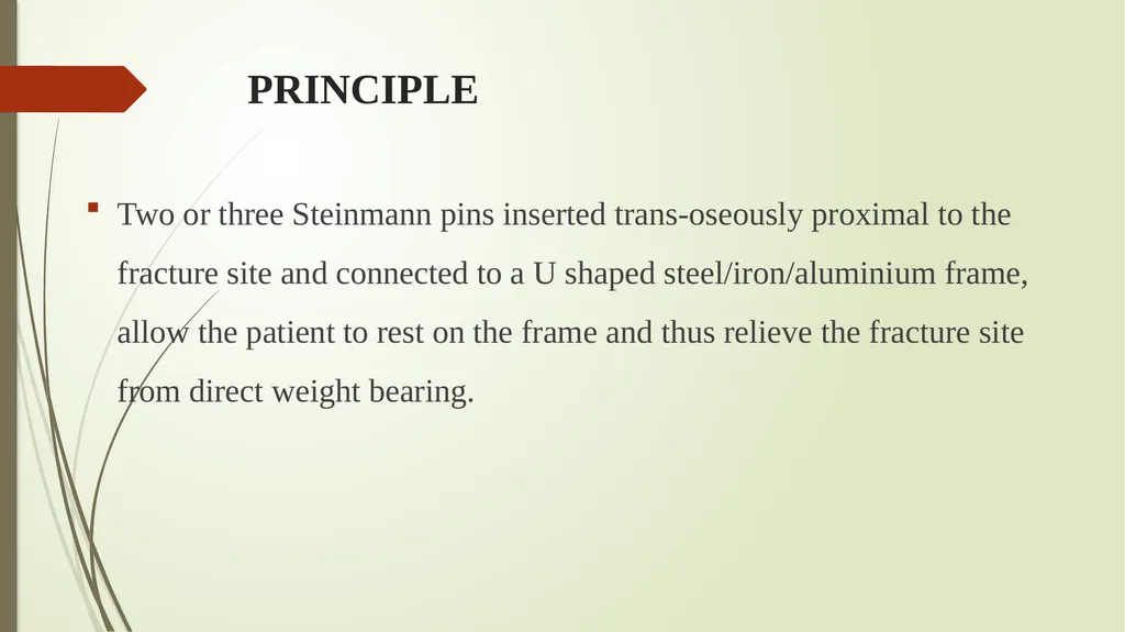 Techniques of external fracture fixation . Dr. - slide 5 of 22