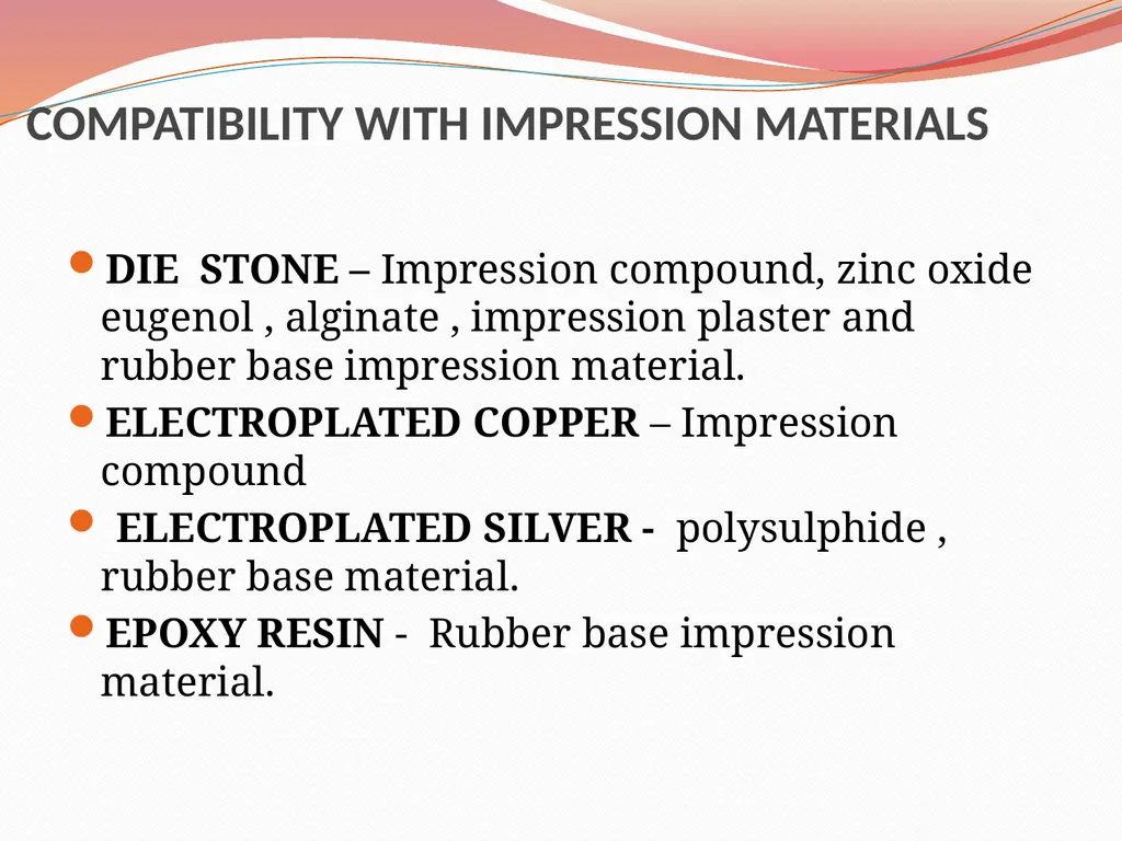 MODELS AND DIE MATERIALS CONTENTS INTRODUCTION - slide 39 of 41