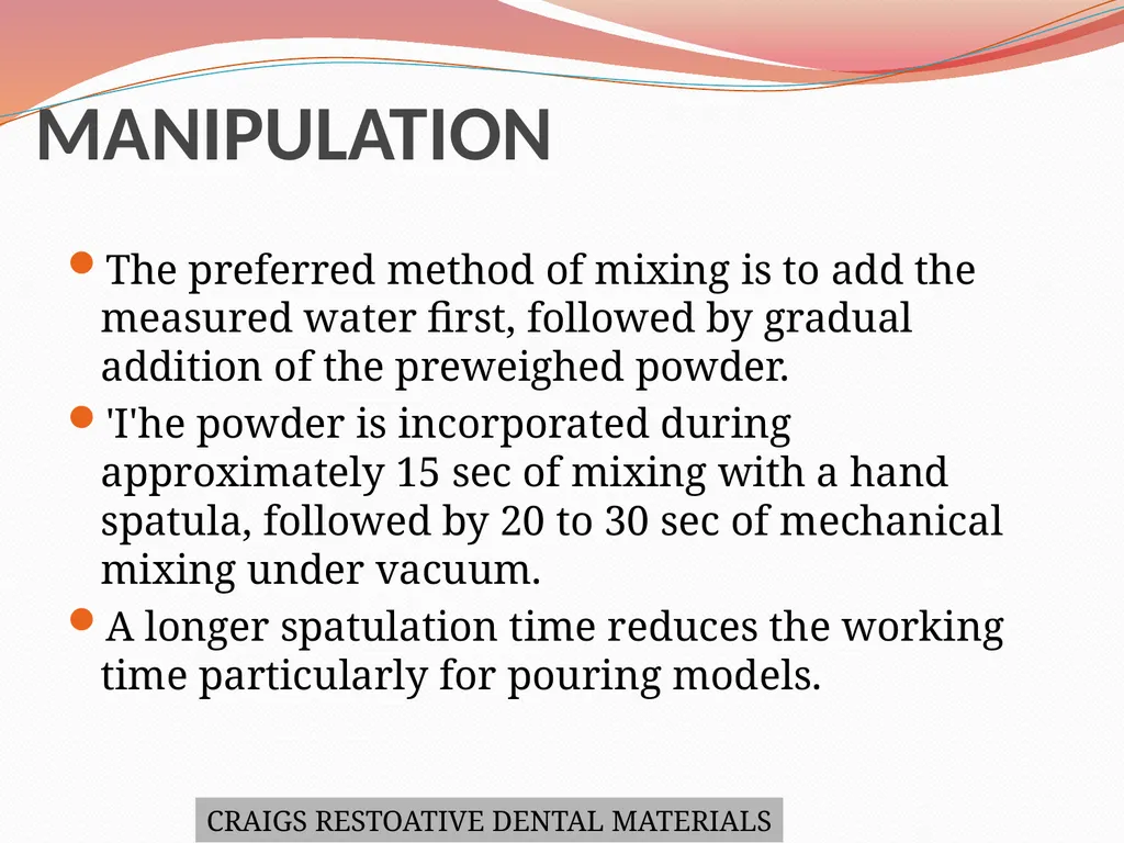 MODELS AND DIE MATERIALS CONTENTS INTRODUCTION - slide 18 of 41