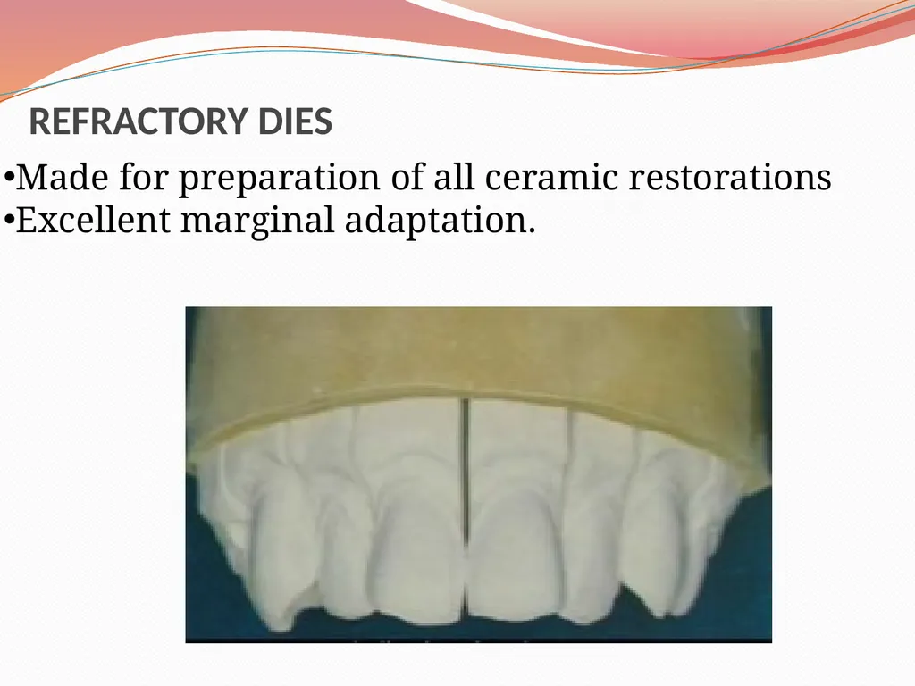 MODELS AND DIE MATERIALS CONTENTS INTRODUCTION - slide 37 of 41
