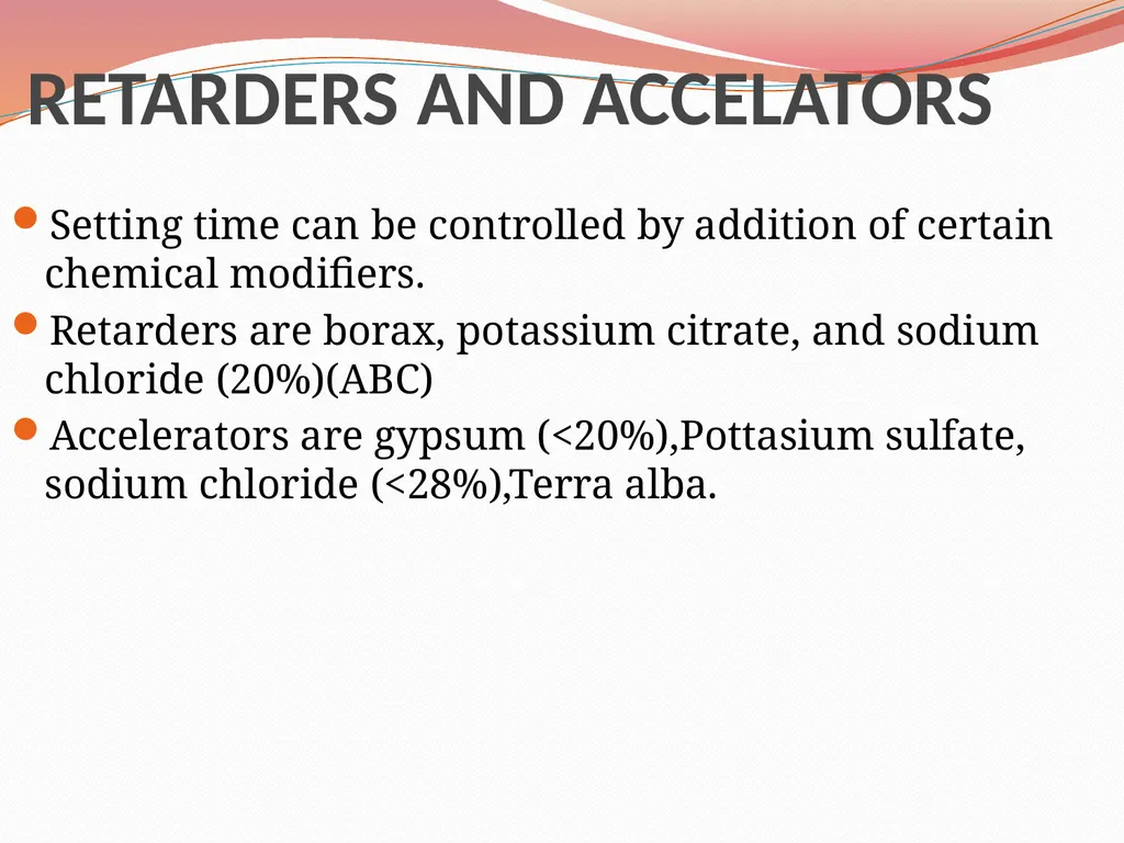MODELS AND DIE MATERIALS CONTENTS INTRODUCTION - slide 13 of 41