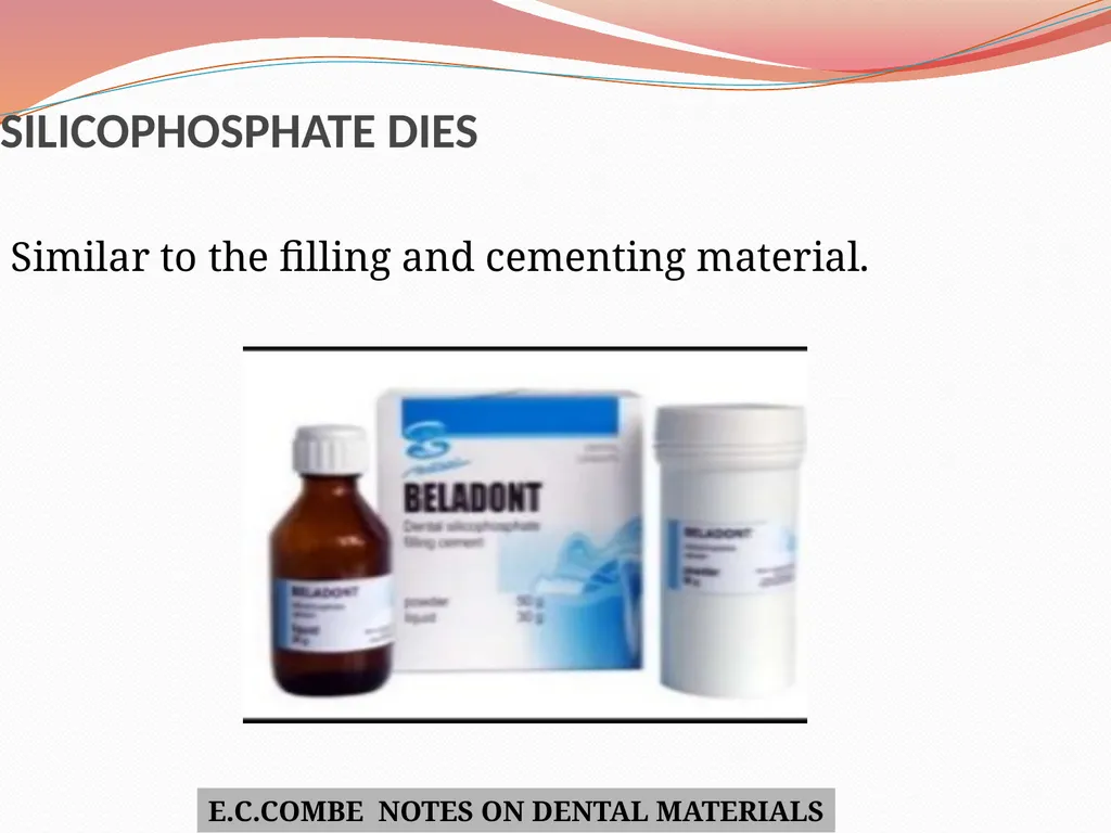 MODELS AND DIE MATERIALS CONTENTS INTRODUCTION - slide 38 of 41