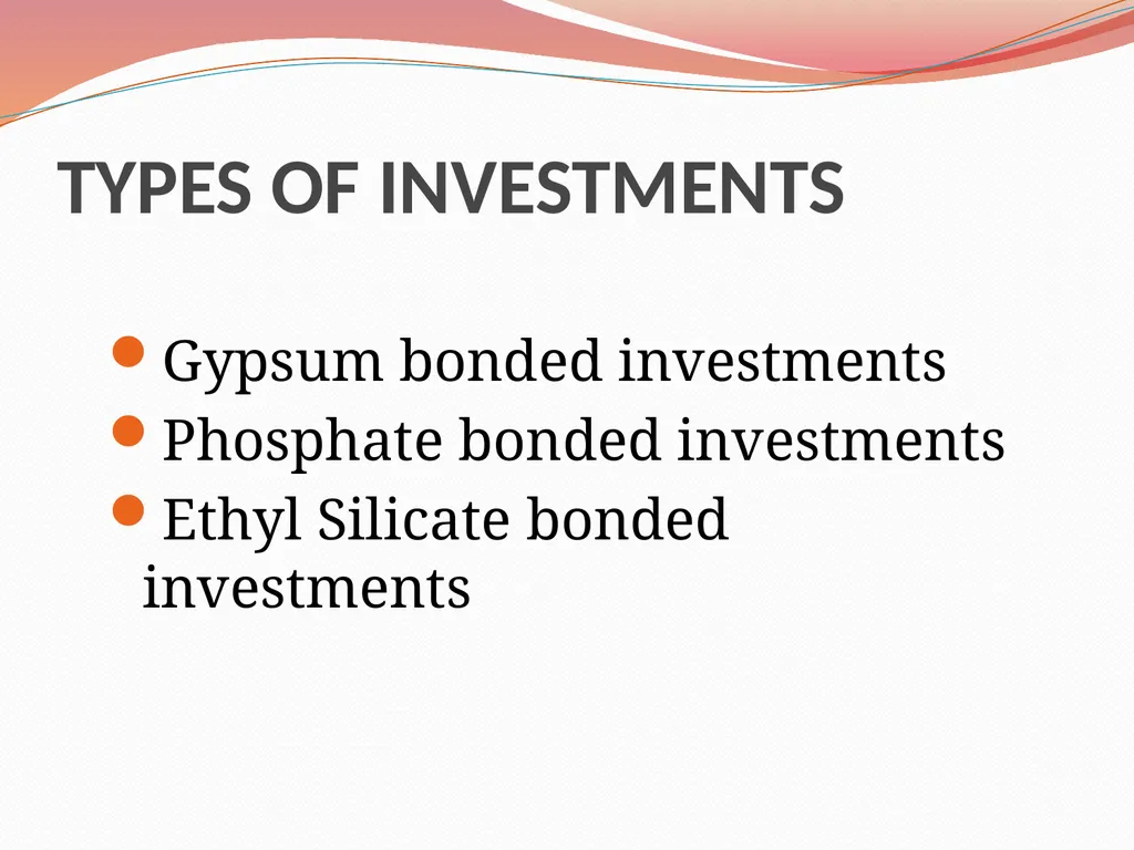 MODELS AND DIE MATERIALS CONTENTS INTRODUCTION - slide 20 of 41