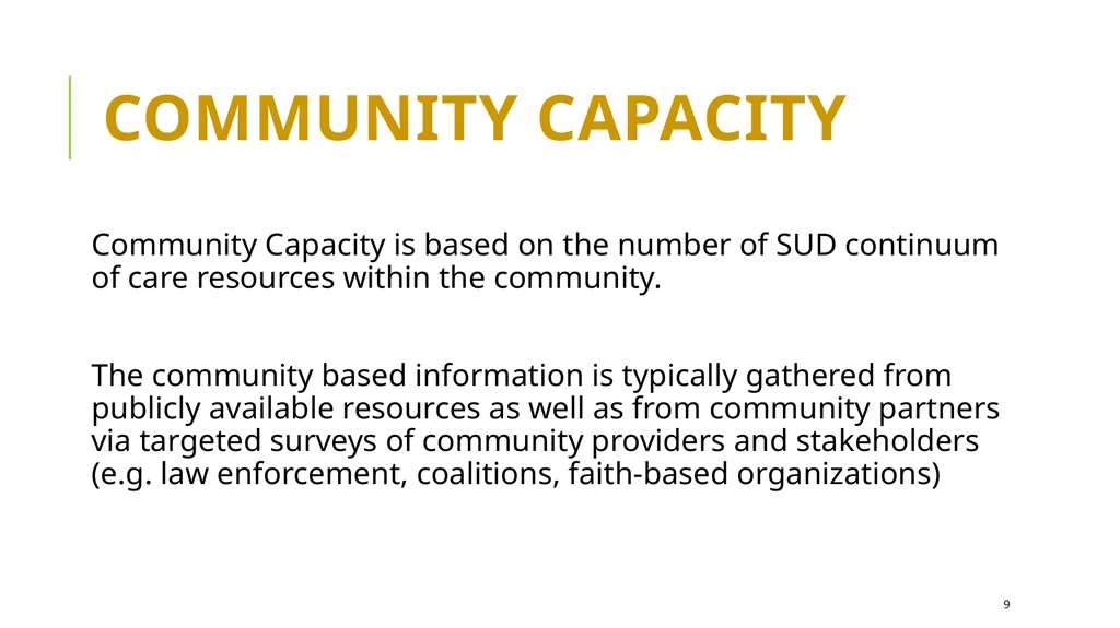 Calculating for an Adequate System Tool (CAST) - slide 9 of 12