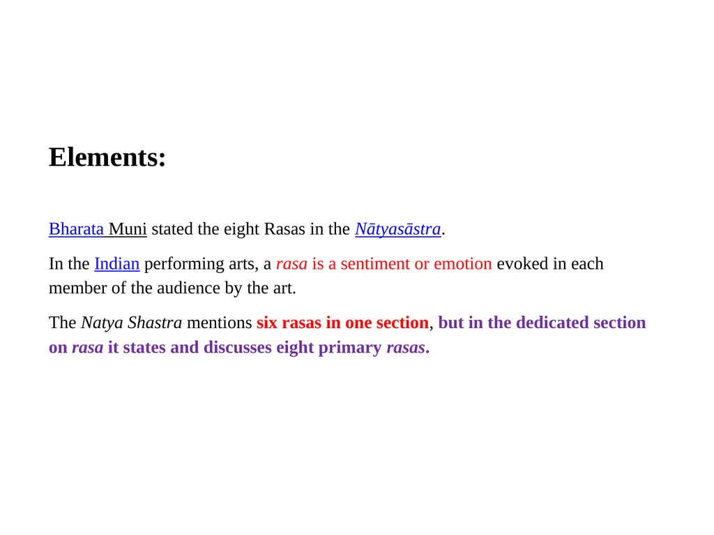 Natya Shaastra Chapter VI Sentiments [RASA] Theory - slide 11 of 18
