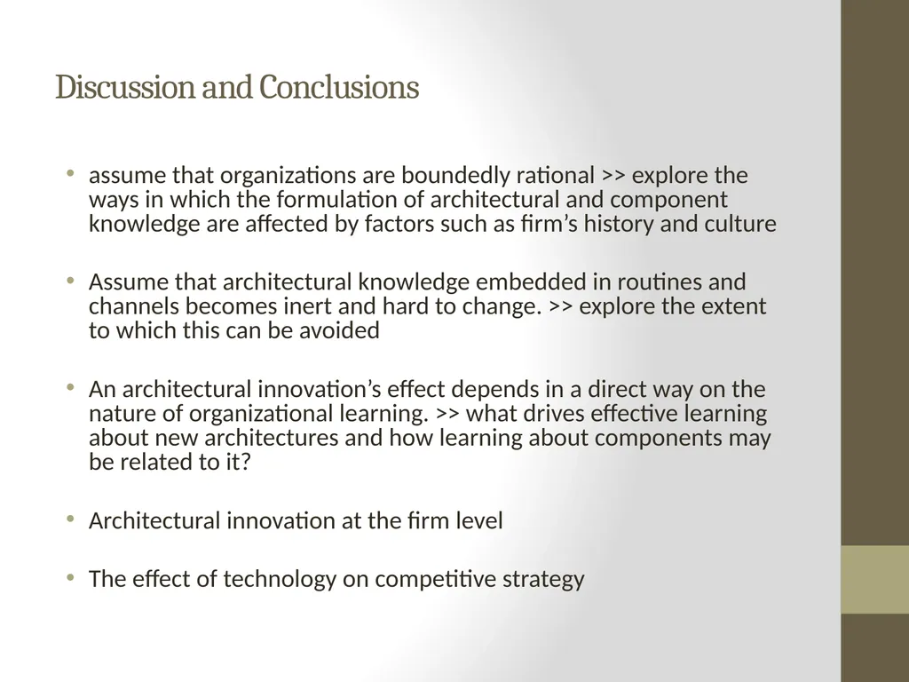 Architectural Innovation: The Reconfiguration of - slide 10 of 10