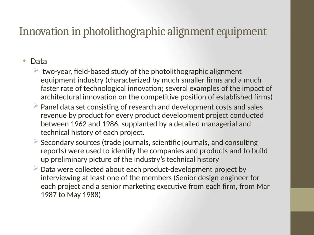Architectural Innovation: The Reconfiguration of - slide 7 of 10
