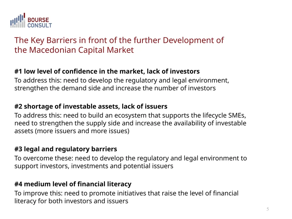 The Macedonian Capital Market: Development - slide 5 of 21
