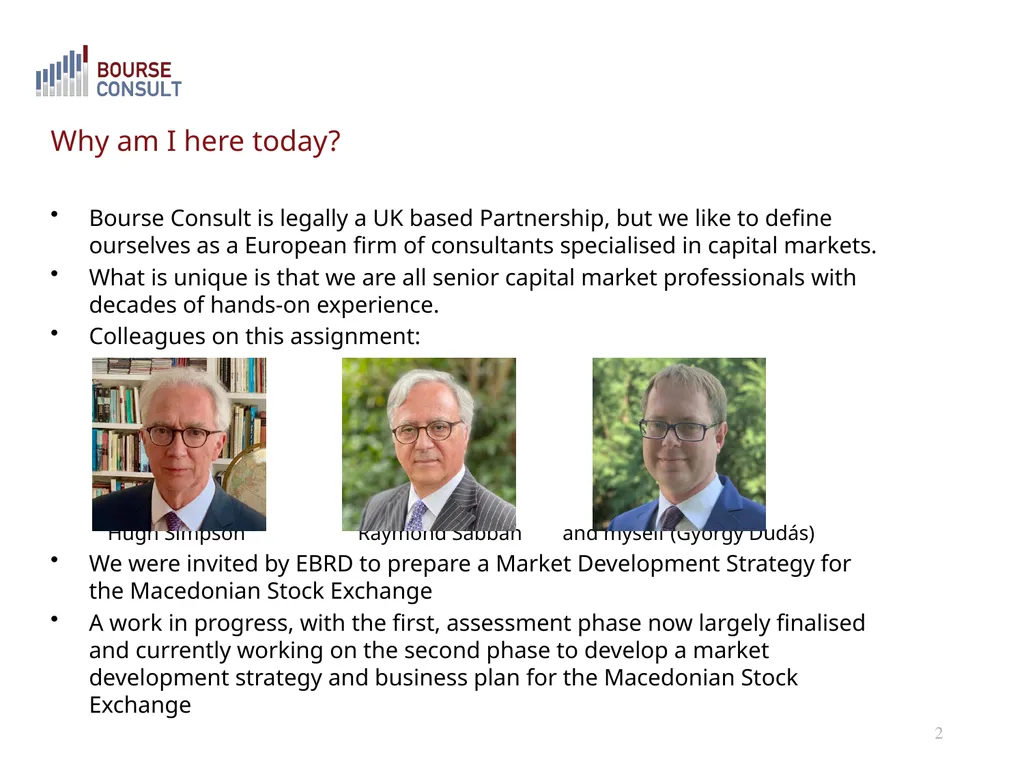 The Macedonian Capital Market: Development - slide 2 of 21