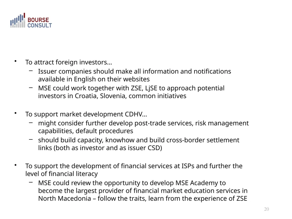 The Macedonian Capital Market: Development - slide 20 of 21