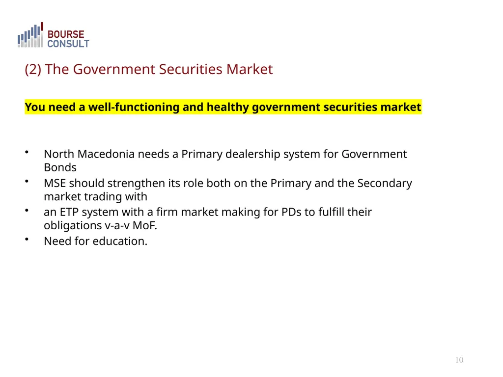 The Macedonian Capital Market: Development - slide 10 of 21