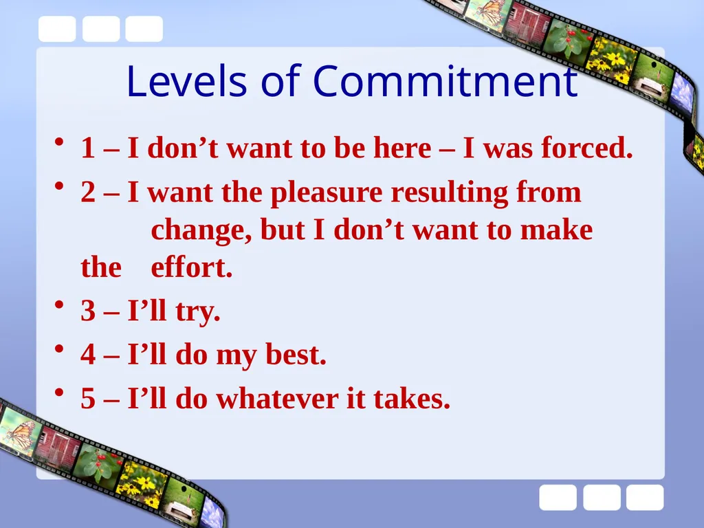 Reality Therapy in School 1 REALITY THERAPY CHOICE - slide 28 of 34