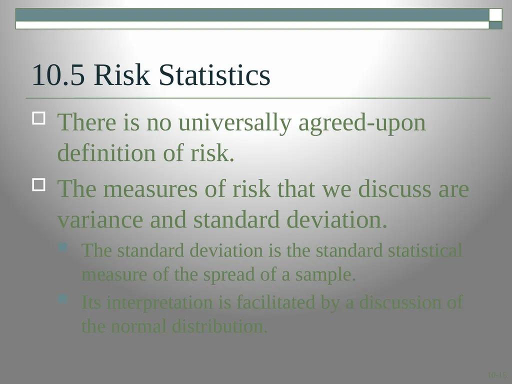 Risk and Return: Lessons from Market History - slide 15 of 30