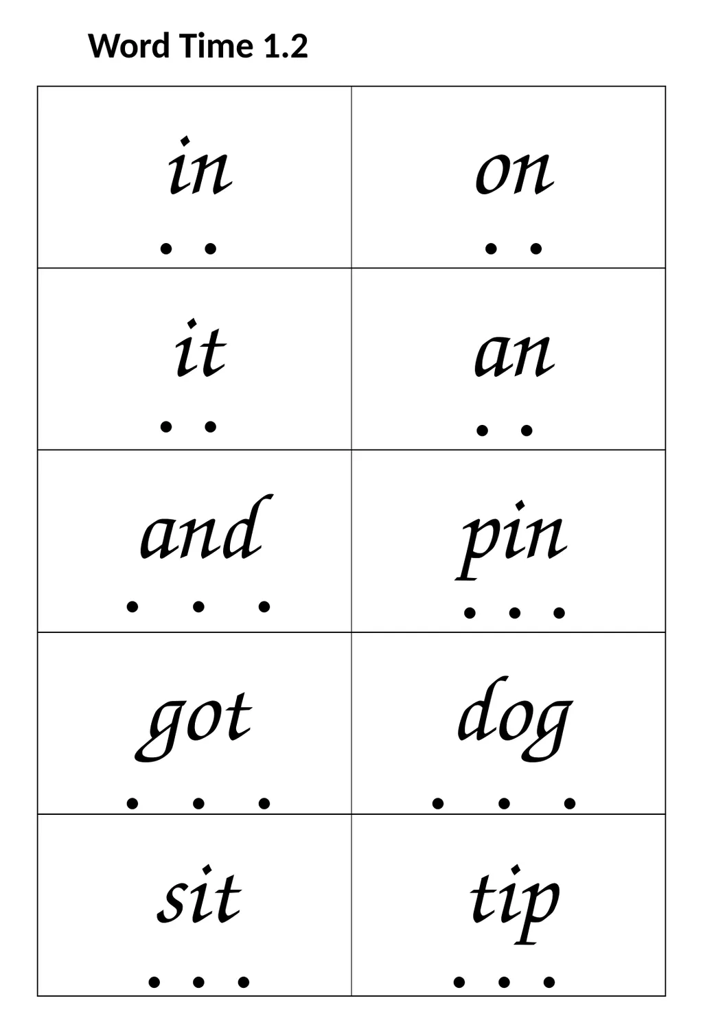 Word Time 1.1 . . . . . . . - slide 2 of 19