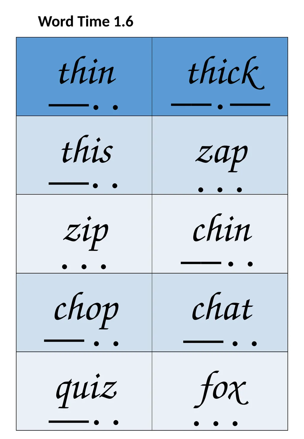 Word Time 1.1 . . . . . . . - slide 10 of 19
