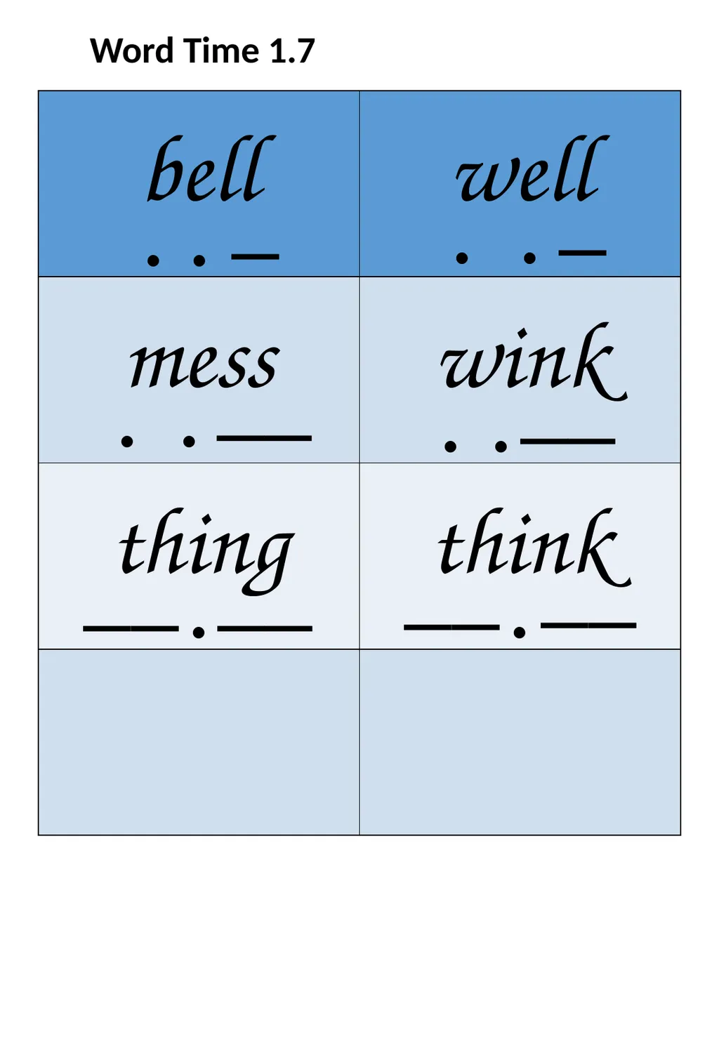 Word Time 1.1 . . . . . . . - slide 13 of 19