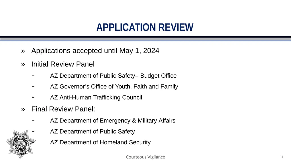 FY2024 ANTI-HUMAN TRAFFICKING APPLICATION BRIEFING - slide 11 of 30