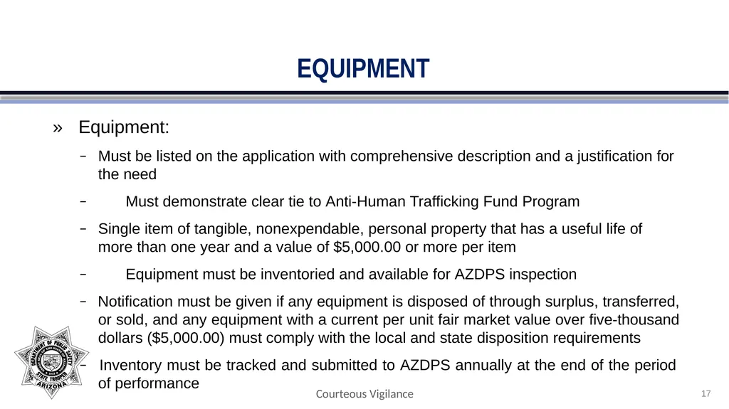 FY2024 ANTI-HUMAN TRAFFICKING APPLICATION BRIEFING - slide 17 of 30