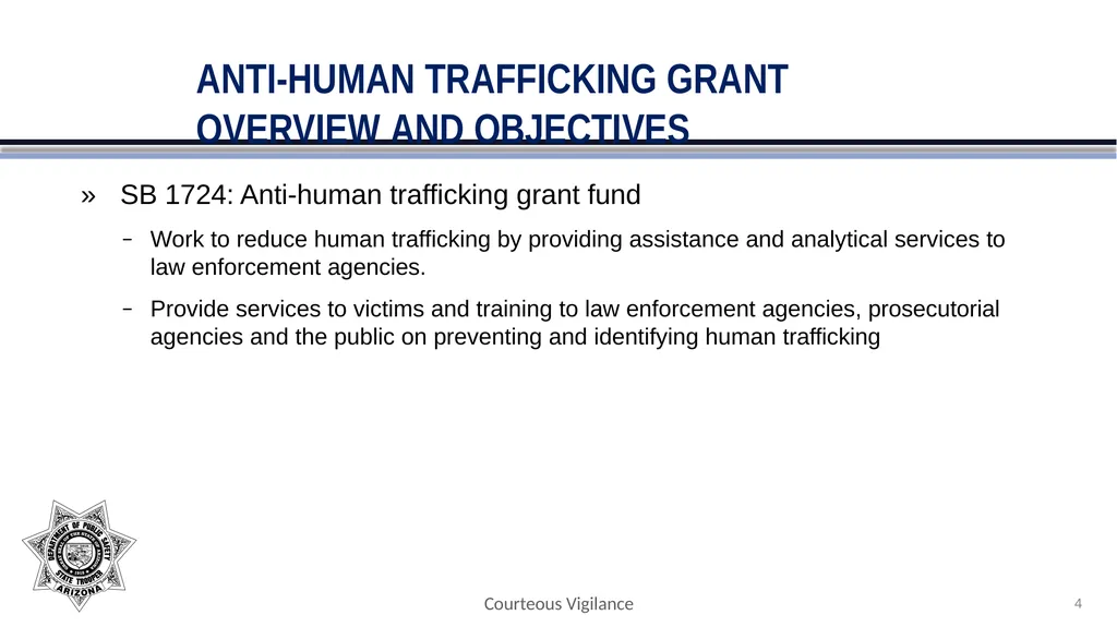 FY2024 ANTI-HUMAN TRAFFICKING APPLICATION BRIEFING - slide 4 of 30