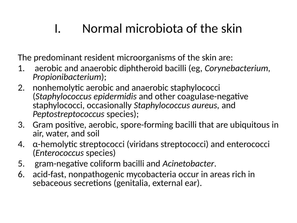 Normal Human Microbiota Dr. Ali Abdulwahid - slide 10 of 27