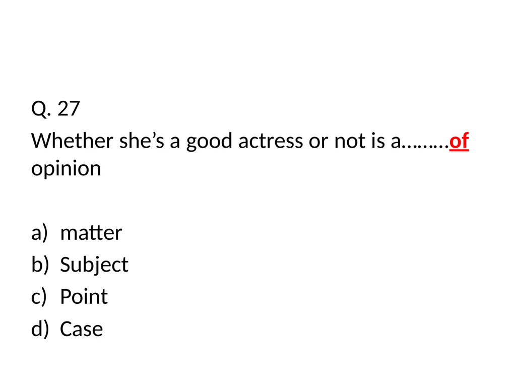 Answers to Test Incorrect for all candidtates - slide 5 of 15