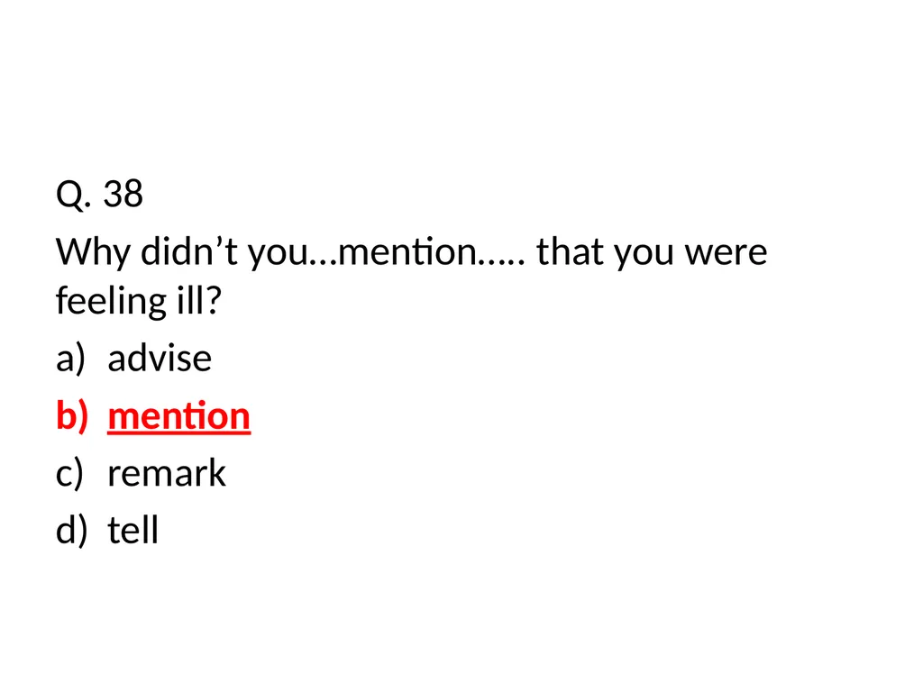 Answers to Test Incorrect for all candidtates - slide 14 of 15