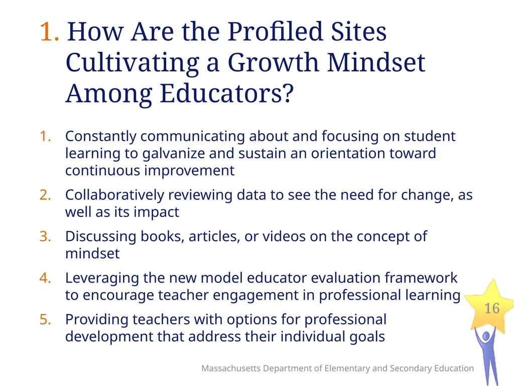 Seven Levers for Establishing High Quality - slide 16 of 39
