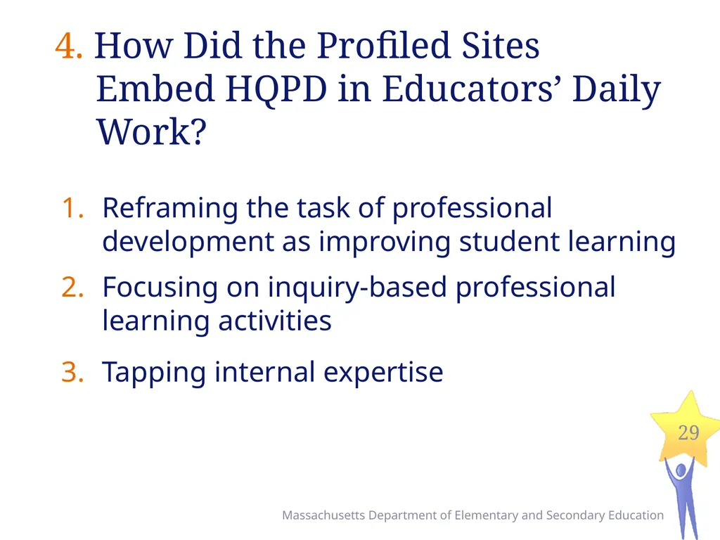 Seven Levers for Establishing High Quality - slide 29 of 39