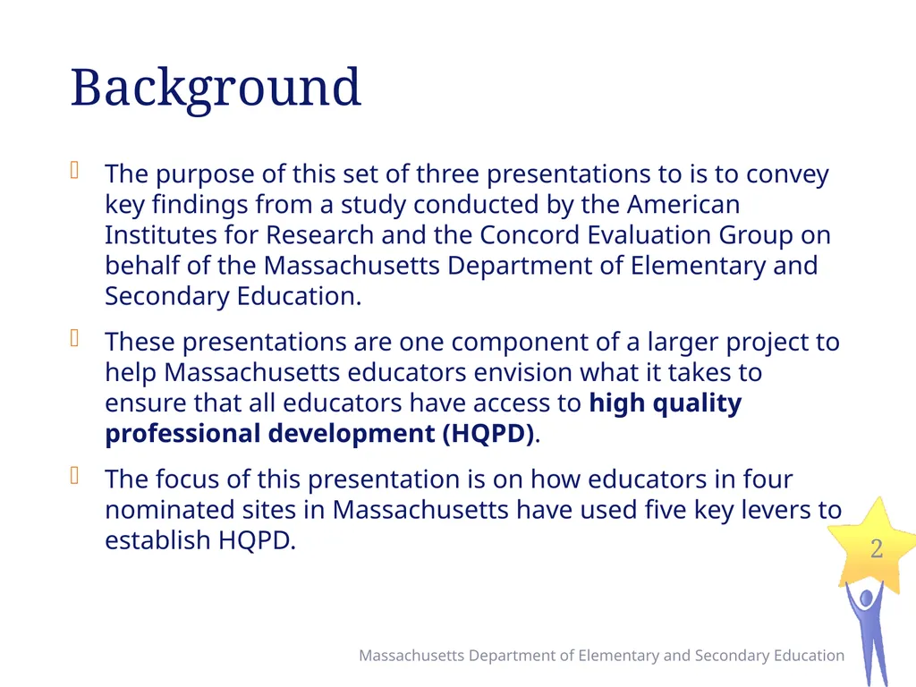 Seven Levers for Establishing High Quality - slide 2 of 39