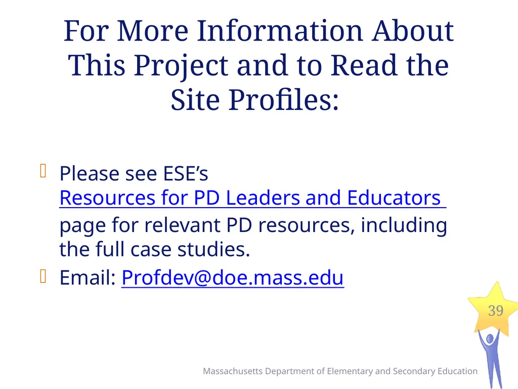 Seven Levers for Establishing High Quality - slide 39 of 39