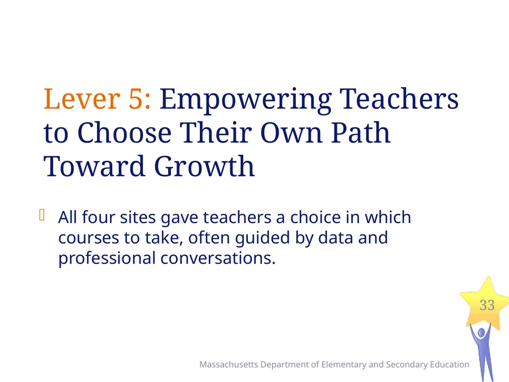 Seven Levers for Establishing High Quality - slide 33 of 39